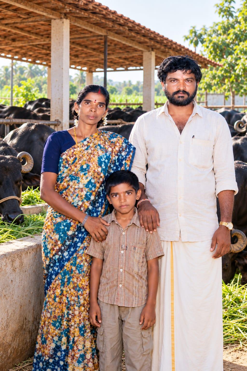 our family at farm
